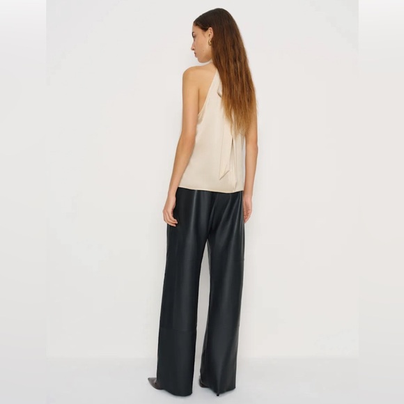 Reformation Royce Silk Top Ivory - Size S - Picture 4 of 8